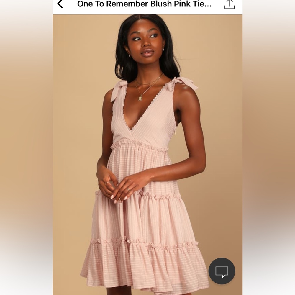 Lulus blush pink dress